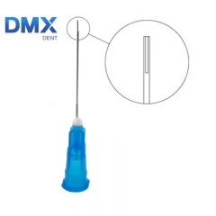 DMXDENT Dental Irrigation Tips Plain Ends Notched 27GA（100Pcs/bag）