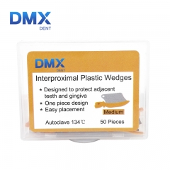 DMXDENT Dental Interproximal Plastic Wedge Medium 50Pcs/Box