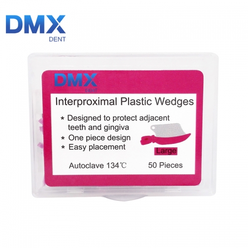 DMXDENT Dental Interproximal Plastic Wedge Large 50Pcs/Box