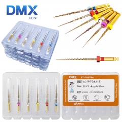 DMXDENT PT-Gold Taper Dental Endodontic NITI Rotary Files Root Canal Files