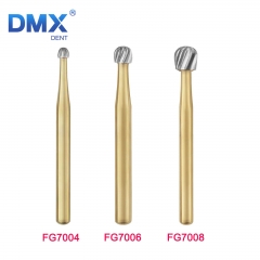 DMXDENT Dental Tungsten Carbide Burs Trimming &Finishing Round FG 7004/7006/7008