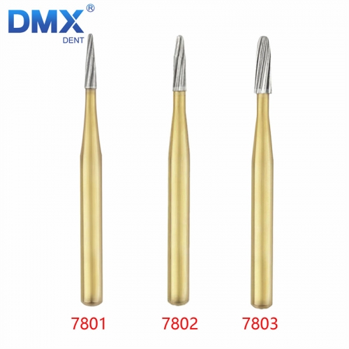 DMXDENT Dental Orthodontic Debonding Finishing High-speed Carbide Burs 7801/7802/7803