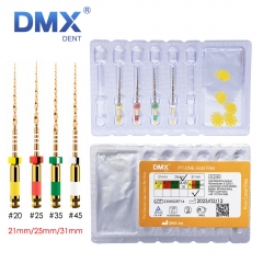 DMXDENT Dental Endodontic Rotary File PT-ONE Gold Taper NITI Endo Files Assorted