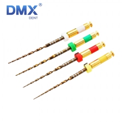 DMXDENT Dental Endodontic Rotary File PT-ONE Gold Taper NITI Endo Files Assorted