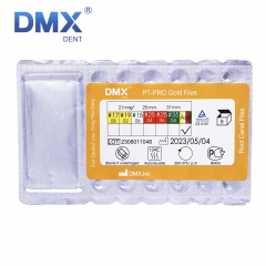 DMXDENT Dental PT-PRO Gold Endo Rotary Root Canal Files Assorted 21/25mm