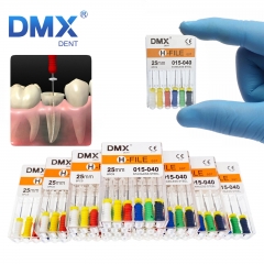 DMXDENT Dental H-FILE 21/25/31mm #06-#40 Hand Use Root Canal Endo Instrument