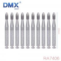 DMXDENT Dental Tungsten Carbide Burs Trimming & Finishing Egg Football RA7404/7406/7408