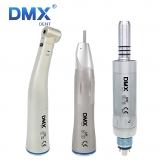 DMXDENT Dental Low Speed Handpiece Contra Angle Straight Handpiece Air Motor 4 Hole